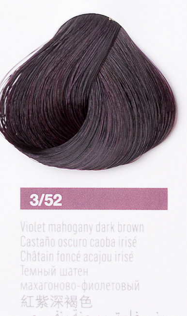Темный шатен махагоново-фиолетовый цвет, крем-краска LAKME COLLAGE 3/52 23521 Темный шатен махагоново-фиолетовый цвет, крем-краска LAKME COLLAGE 3/52 23521