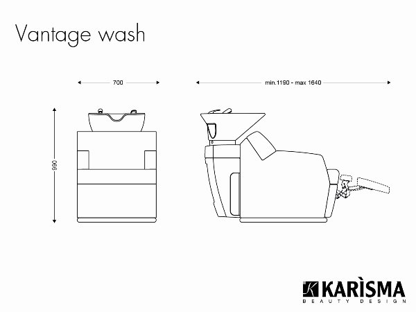 Мойка парикмахерская Karisma VANTAGE K8010 Мойка парикмахерская Karisma VANTAGE K8010
