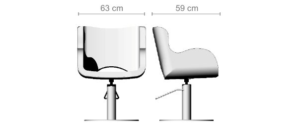 Кресло парикмахерское Ceriotti LULU P410109