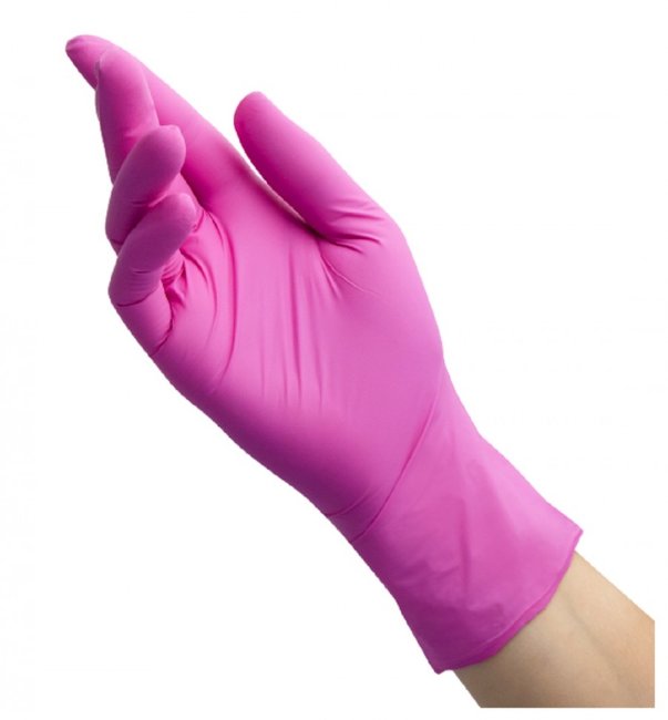 Перчатки нитриловые Benovy, фуксия, размер XS, (100 шт, 50 пар) Перчатки нитриловые Benovy, фуксия, размер XS, (100 шт, 50 пар)
