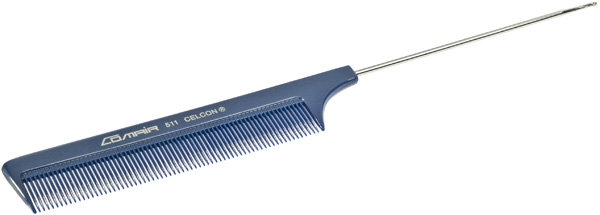 Расческа с частыми зубчиками с метал. хвостиком синяя Comair 7000359/702511 Расческа с частыми зубчиками с метал. хвостиком синяя Comair 7000359/702511