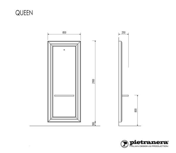 Зеркало парикмахерское Pietranera QUEEN 959