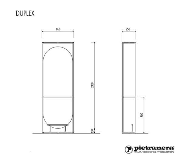 Зеркало парикмахерское Pietranera DUPLEX 957