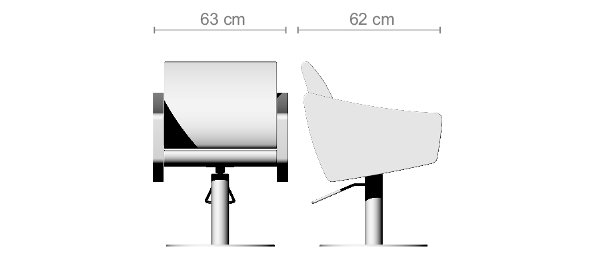 Кресло парикмахерское Ceriotti SOFIA G410709