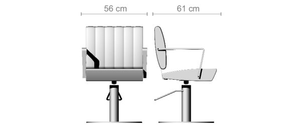 Кресло парикмахерское Ceriotti ZOE G410809