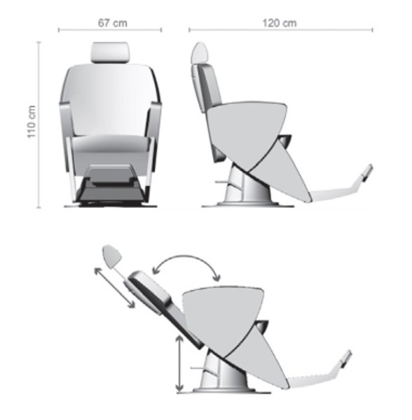 Мужское кресло Ceriotti JUPITER 507 P48193