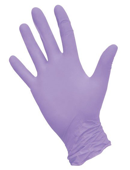 Перчатки нитриловые NitriMax, фиолетовые, размер XL, (100 шт, 50 пар) Перчатки нитриловые NitriMax, фиолетовые, размер XL, (100 шт, 50 пар)