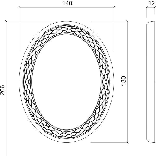 Зеркало парикмахерское Gamma&Bross VENUS WALL LED GECH026PL