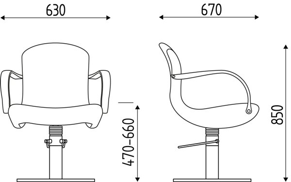 Кресло парикмахерское Karisma CHIOCCIOLA K220.8R Кресло парикмахерское Karisma CHIOCCIOLA K220.8R