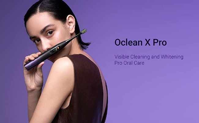 Умная электрическая зубная щетка Xiaomi Oclean X Pro Smart Sonic Electric Toothbrush Aurora Purple Умная электрическая зубная щетка Xiaomi Oclean X Pro Smart Sonic Electric Toothbrush Aurora Purple