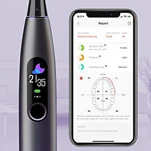 Умная электрическая зубная щетка Xiaomi Oclean X Pro Smart Sonic Electric Toothbrush Aurora Purple Умная электрическая зубная щетка Xiaomi Oclean X Pro Smart Sonic Electric Toothbrush Aurora Purple