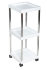 Тележка парикмахерская с 3 полками белая IM 6004 Тележка парикмахерская с 3 полками белая IM 6004