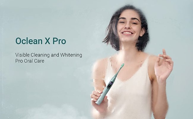 Умная электрическая зубная щетка Xiaomi Oclean X Pro Smart Sonic Electric Toothbrush Mist Green Умная электрическая зубная щетка Xiaomi Oclean X Pro Smart Sonic Electric Toothbrush Mist Green