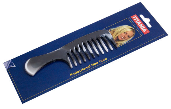 Расчёска-гребень TITANIA 14,5 см серо-белая 1803/4 Расчёска-гребень TITANIA 14,5 см серо-белая 1803/4