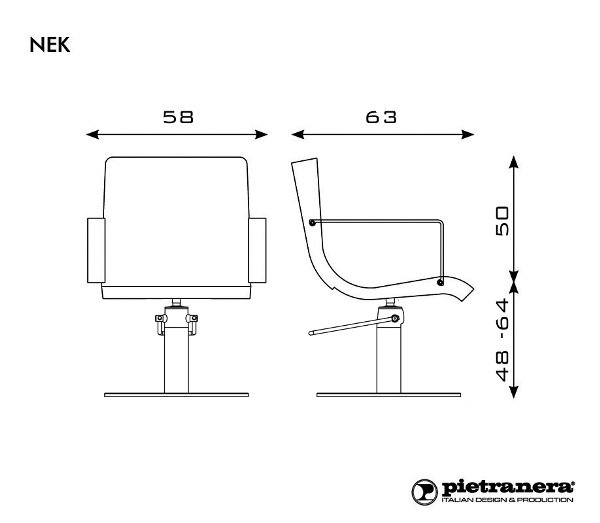 Кресло парикмахерское Pietranera NEK 85.8R