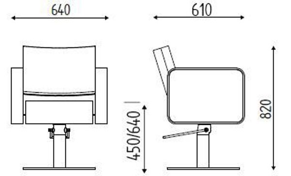 Кресло парикмахерское Karisma SCOOP K25.8R PROMO