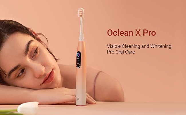 Умная электрическая зубная щетка Xiaomi Oclean X Pro Smart Sonic Electric Toothbrush Sakura Pink Умная электрическая зубная щетка Xiaomi Oclean X Pro Smart Sonic Electric Toothbrush Sakura Pink