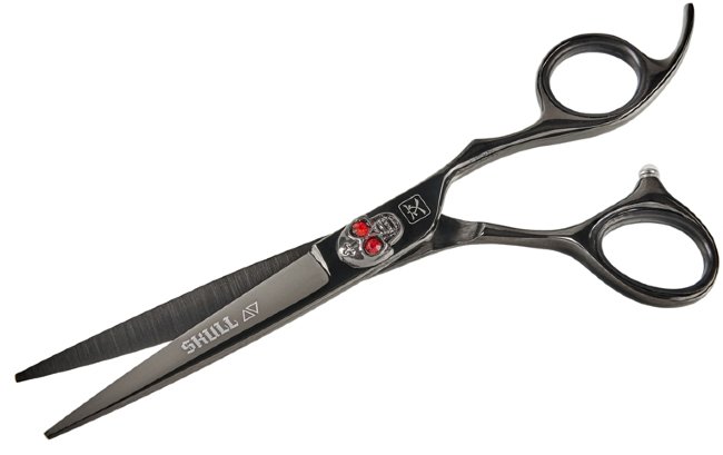 Ножницы для стрижки Katachi Skull Black 6.0" с титановым покрытием K20560BL Ножницы для стрижки Katachi Skull Black 6.0" с титановым покрытием K20560BL
