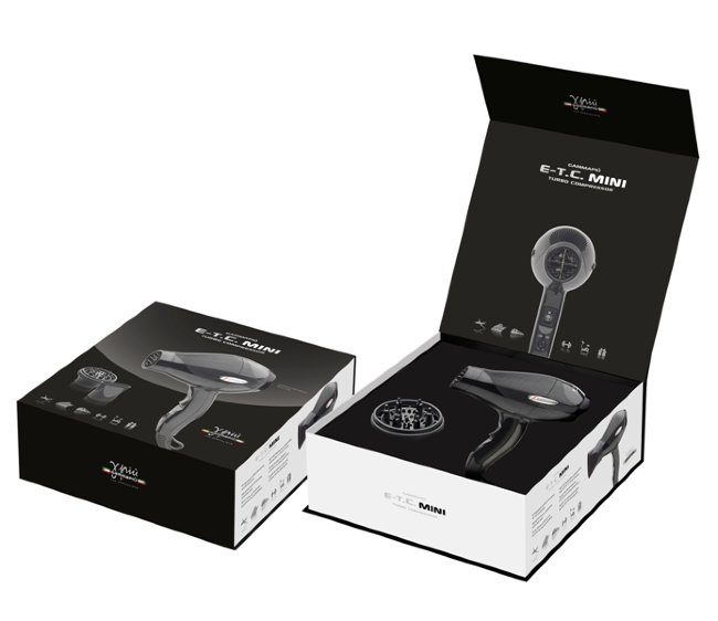 Фен Gamma PIU SRL E-T.C. MINI черный 1200W 113 Фен Gamma PIU SRL E-T.C. MINI черный 1200W 113