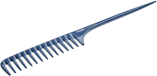 Расческа с пластиковым хвостиком с редкими зубцами синяя Comair 7000364/702519 Расческа с пластиковым хвостиком с редкими зубцами синяя Comair 7000364/702519