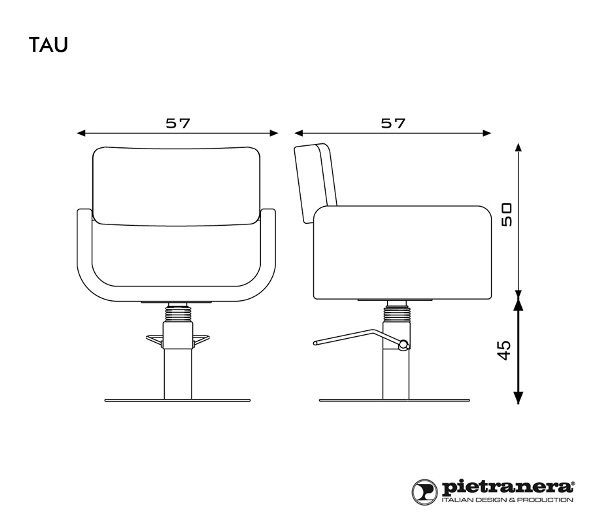 Кресло парикмахерское Pietranera TAU 62.8R