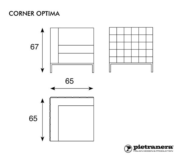 Кресло для ожидания Pietranera CORNER - OPTIMA 185B Кресло для ожидания Pietranera CORNER - OPTIMA 185B